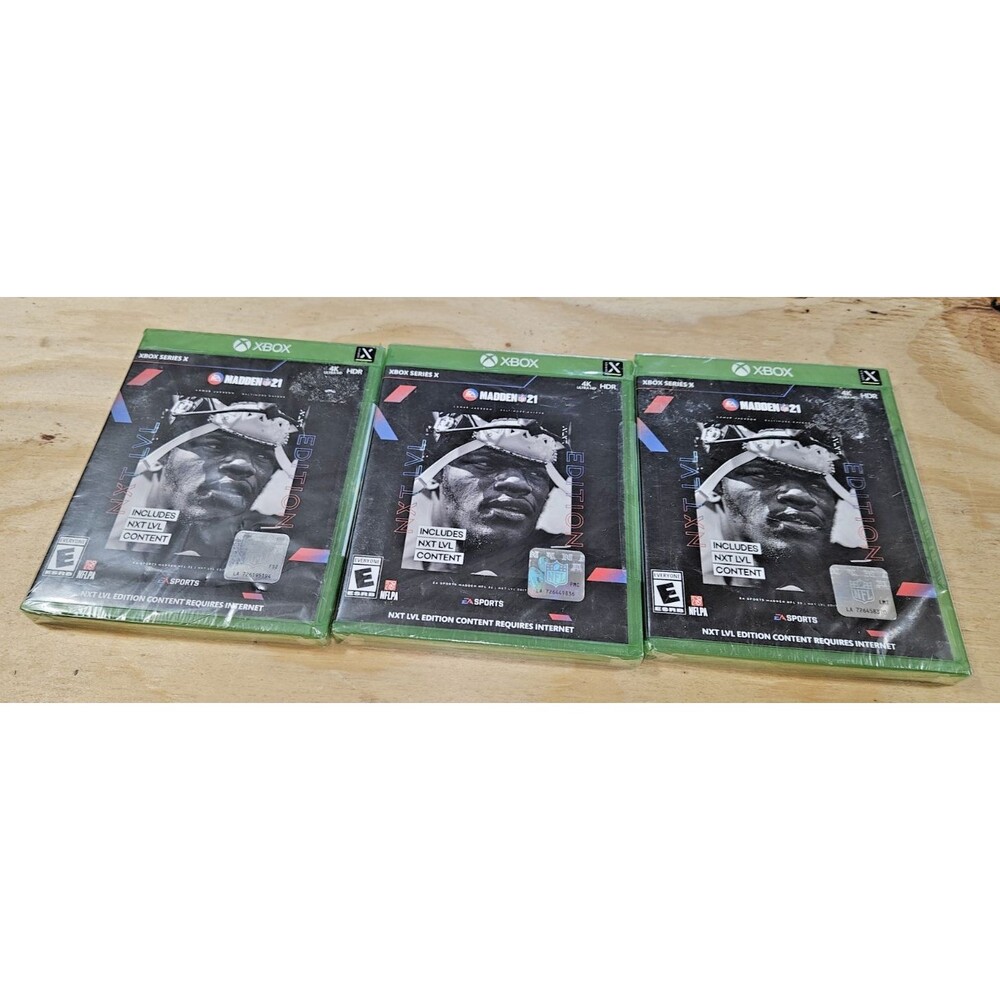 3 Madden 21 NFL Football Video Game NXT LVL Edition Microsoft Xbox Series X